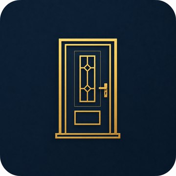 Composite front door line icon