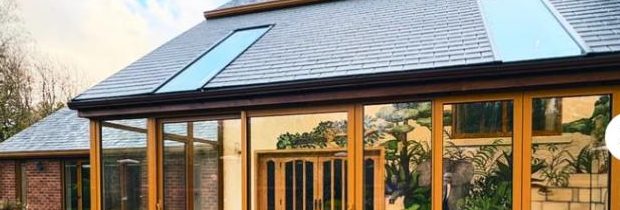 SupaLite tiled conservatory roof with roof windows