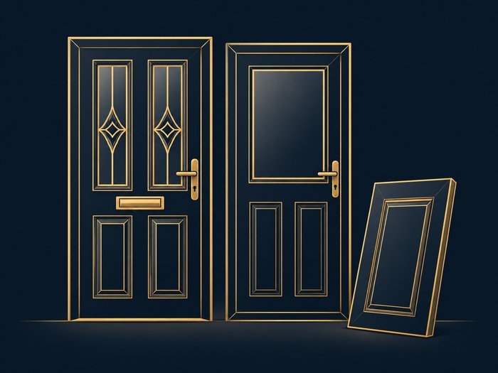 UPVC front and back door panels
